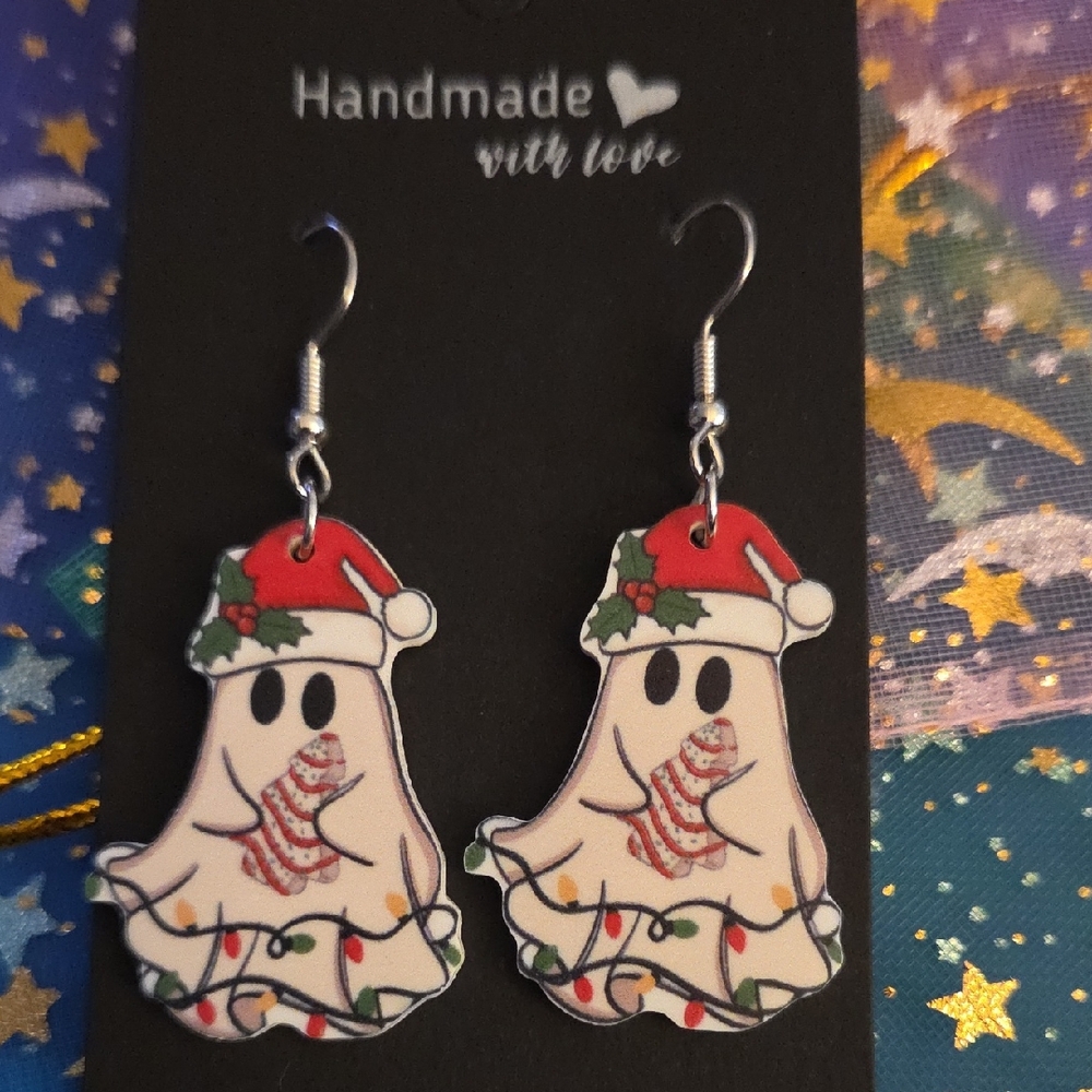 **New** Festive Ghost Earrings